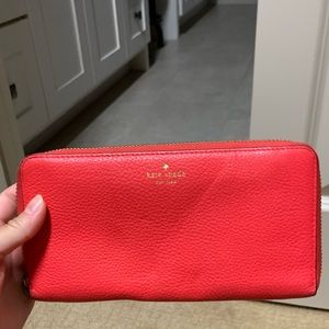 Coral Kate Spade Wallet